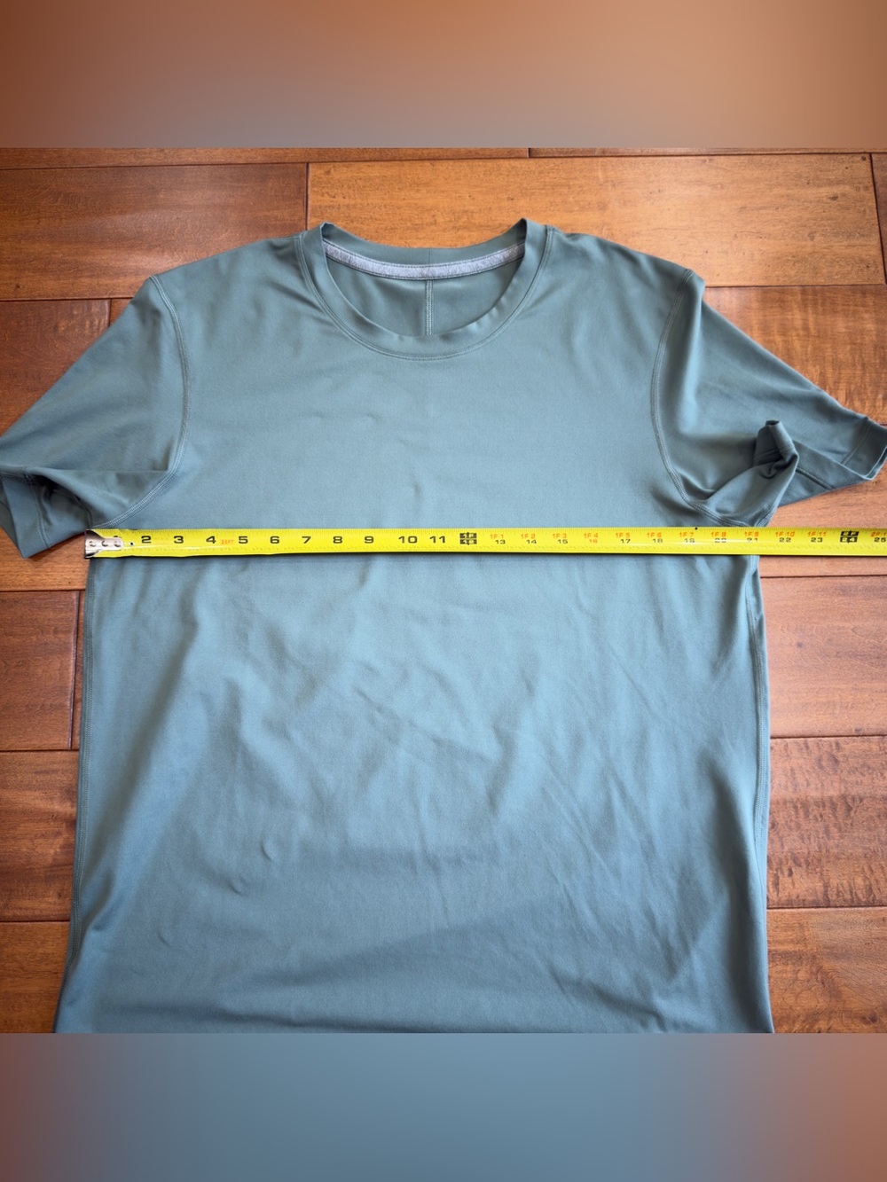 Lululemon Soft Jersey Stretch Performance Short Sleeve Turquoise size L - Picture 9 of 10